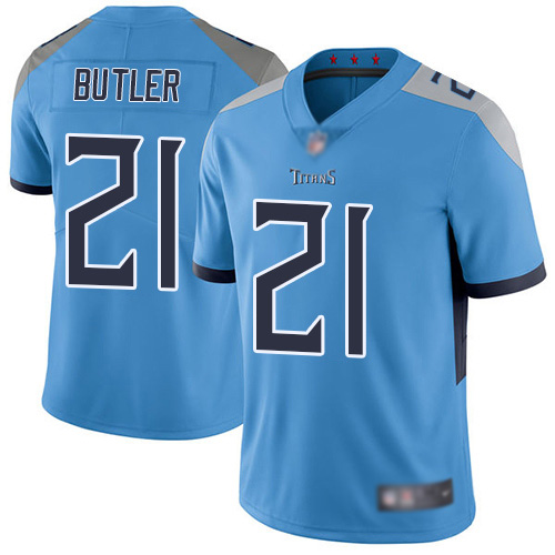 Tennessee Titans Limited Light Blue Men Malcolm Butler Alternate Jersey NFL Football #21 Vapor Untouchable->nfl t-shirts->Sports Accessory